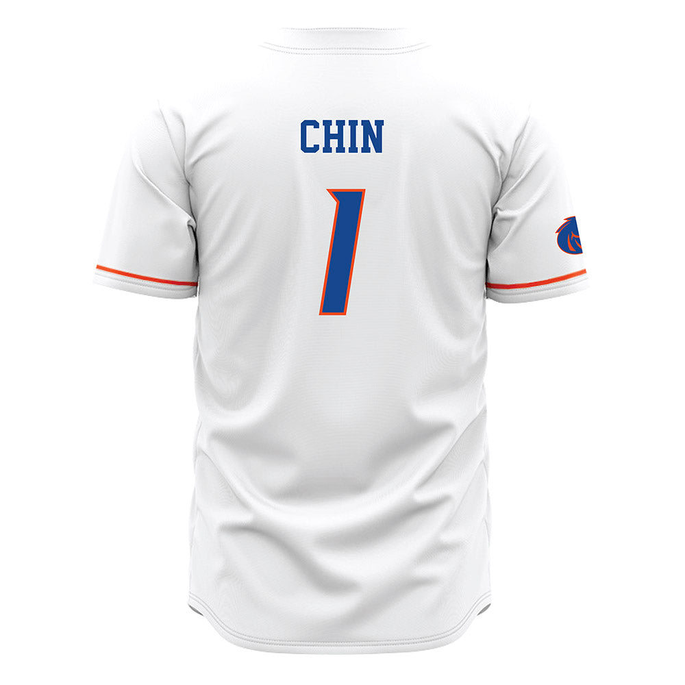 Boise State - NCAA Men's Tennis : John Chin - White Jersey