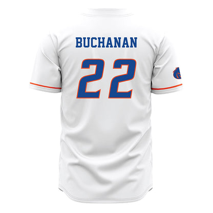 Boise State - NCAA Men's Basketball : Javan Buchanan - White Jersey-1