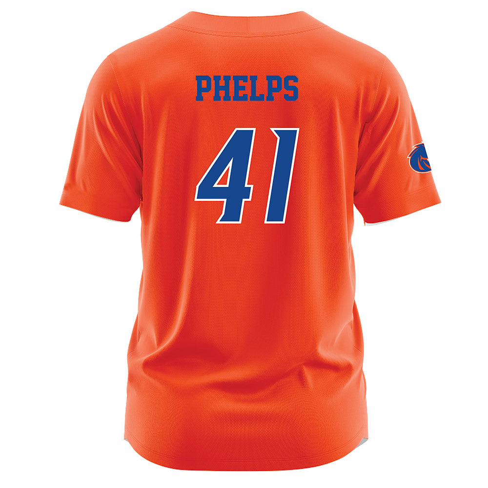 Boise State - NCAA Football : Boen Phelps - Orange Jersey