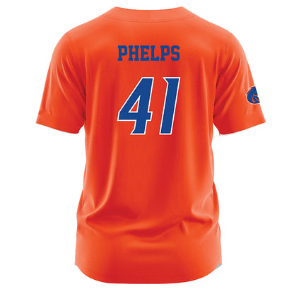 Boise State - NCAA Football : Boen Phelps - Orange Jersey