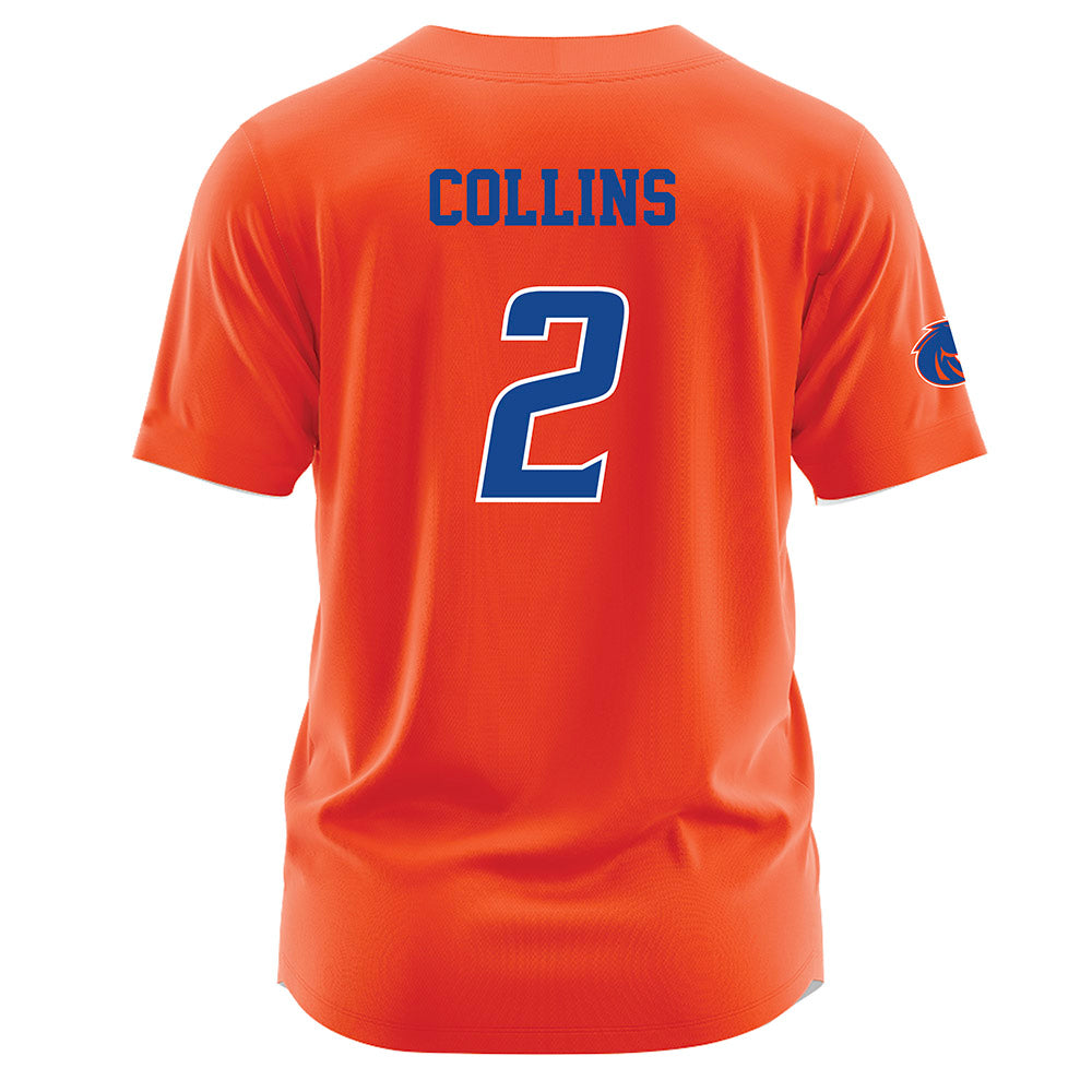 Boise State - NCAA Women's Soccer : Natalie Collins - Orange Jersey-1