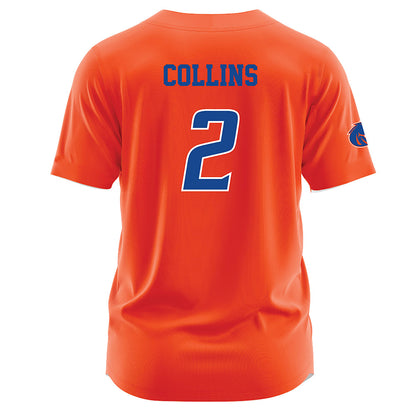 Boise State - NCAA Women's Soccer : Natalie Collins - Orange Jersey-1