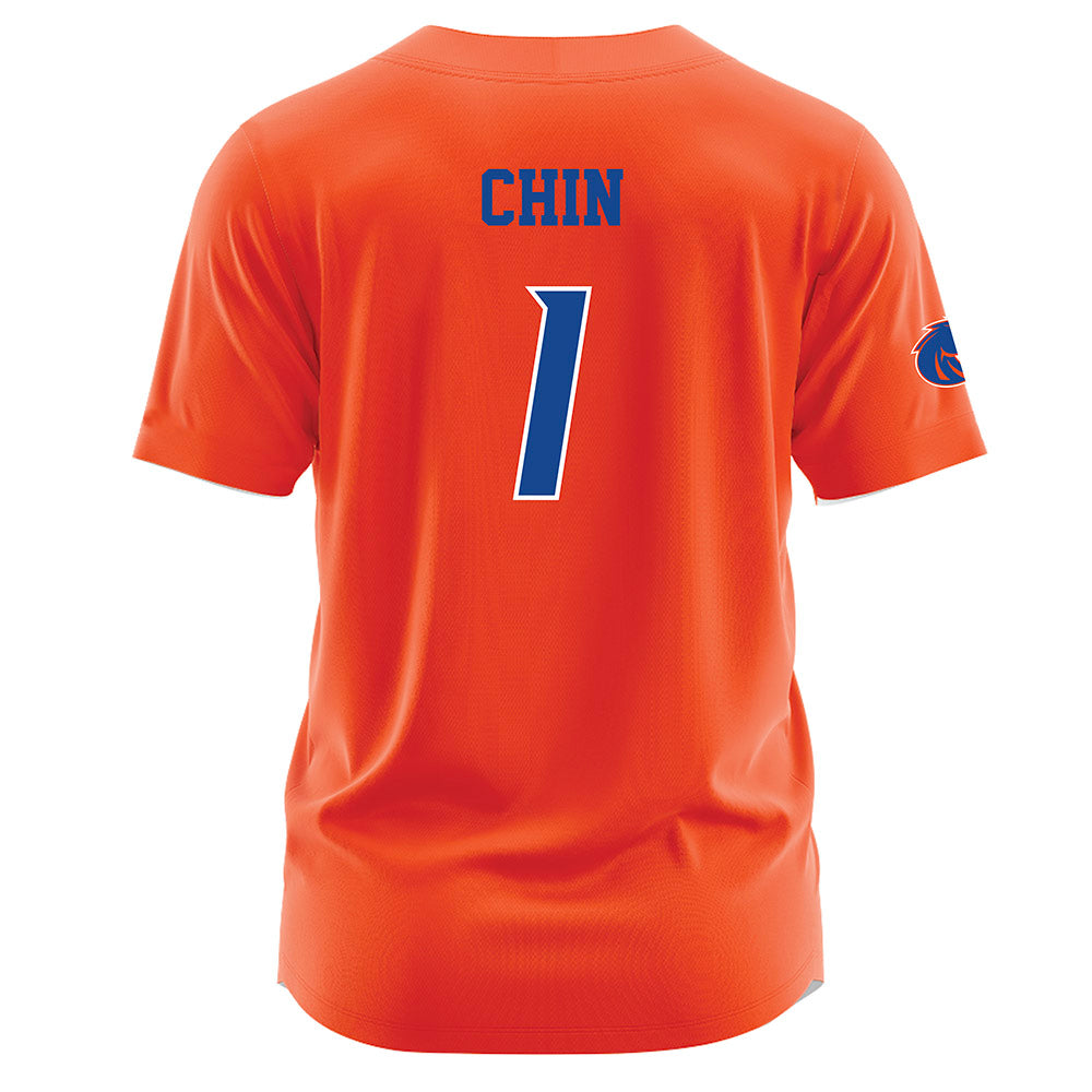 Boise State - NCAA Men's Tennis : John Chin - Orange Jersey