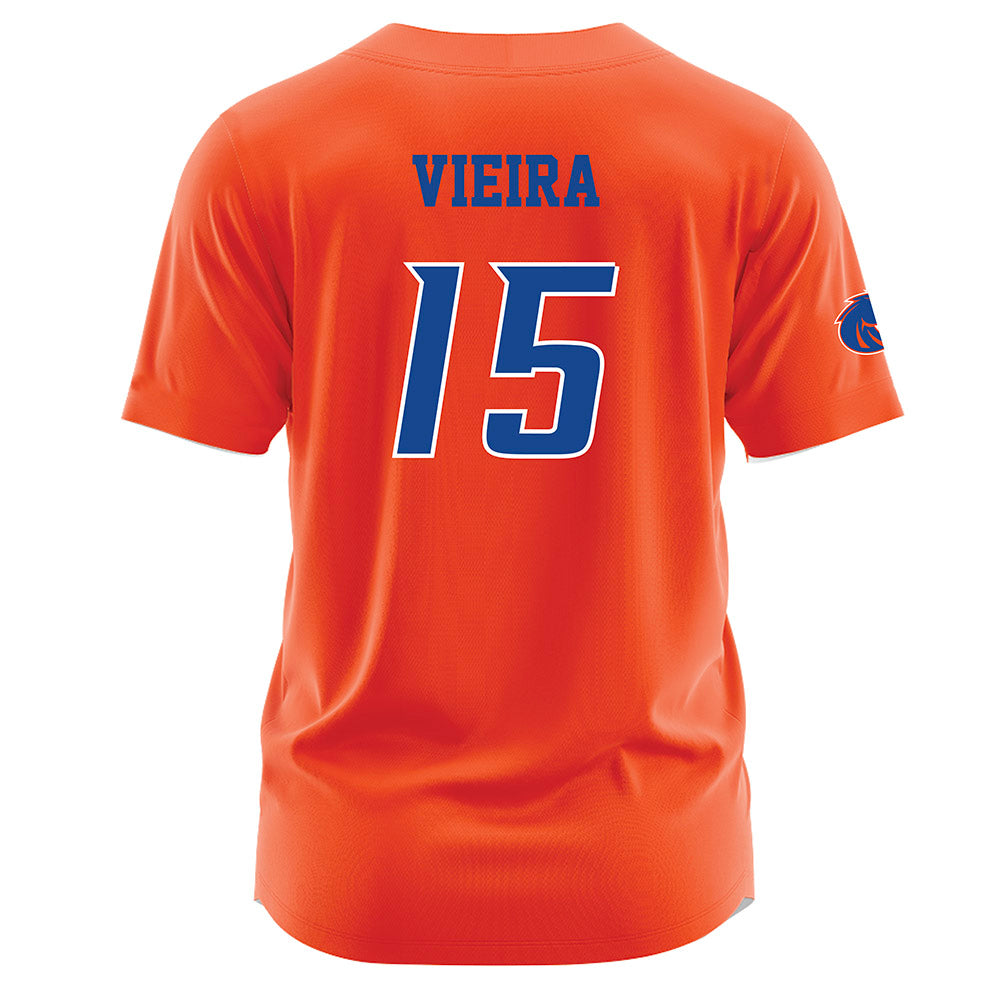 Boise State - NCAA Softball : Kaylee Vieira - Orange Jersey-1