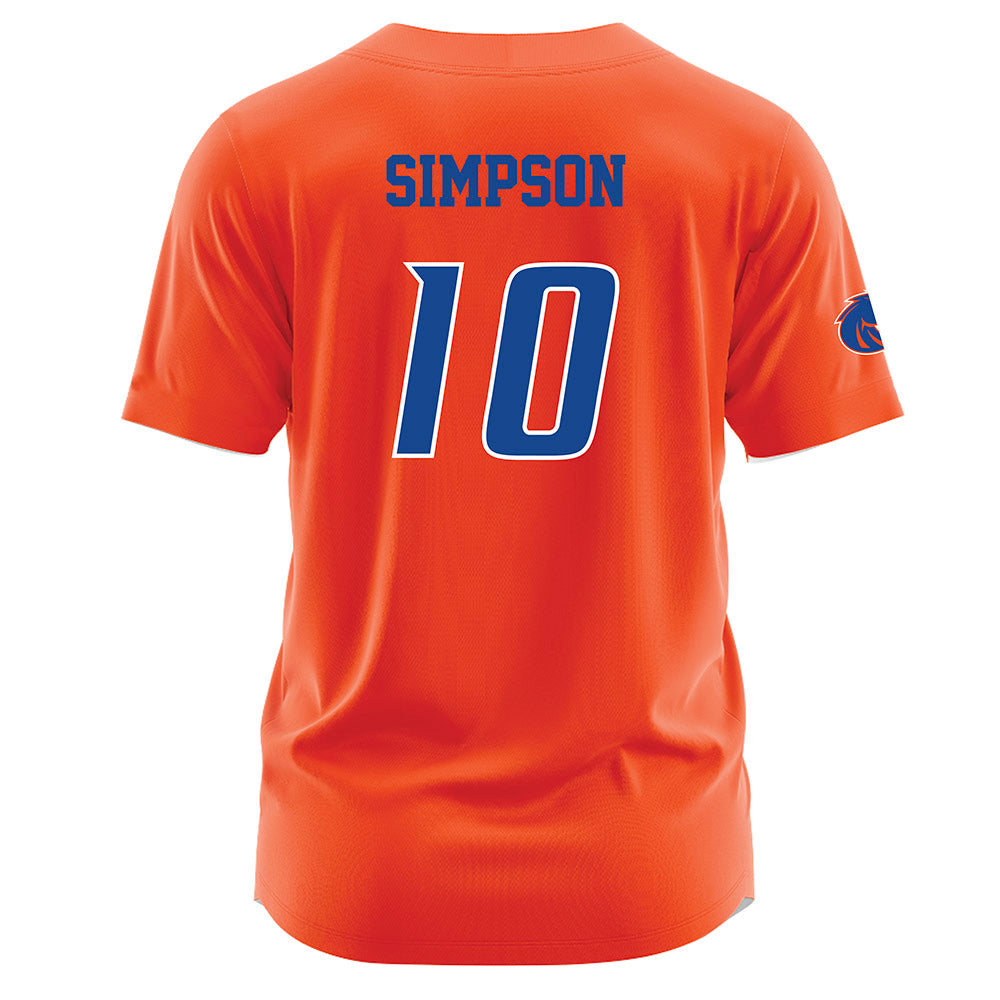 Boise State - NCAA Football : Andrew Simpson - Orange Jersey