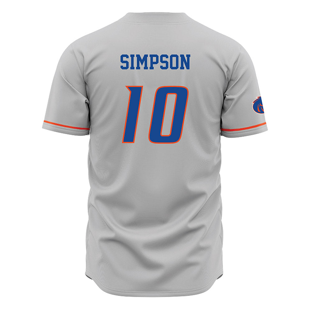 Boise State - NCAA Football : Andrew Simpson - Grey Jersey