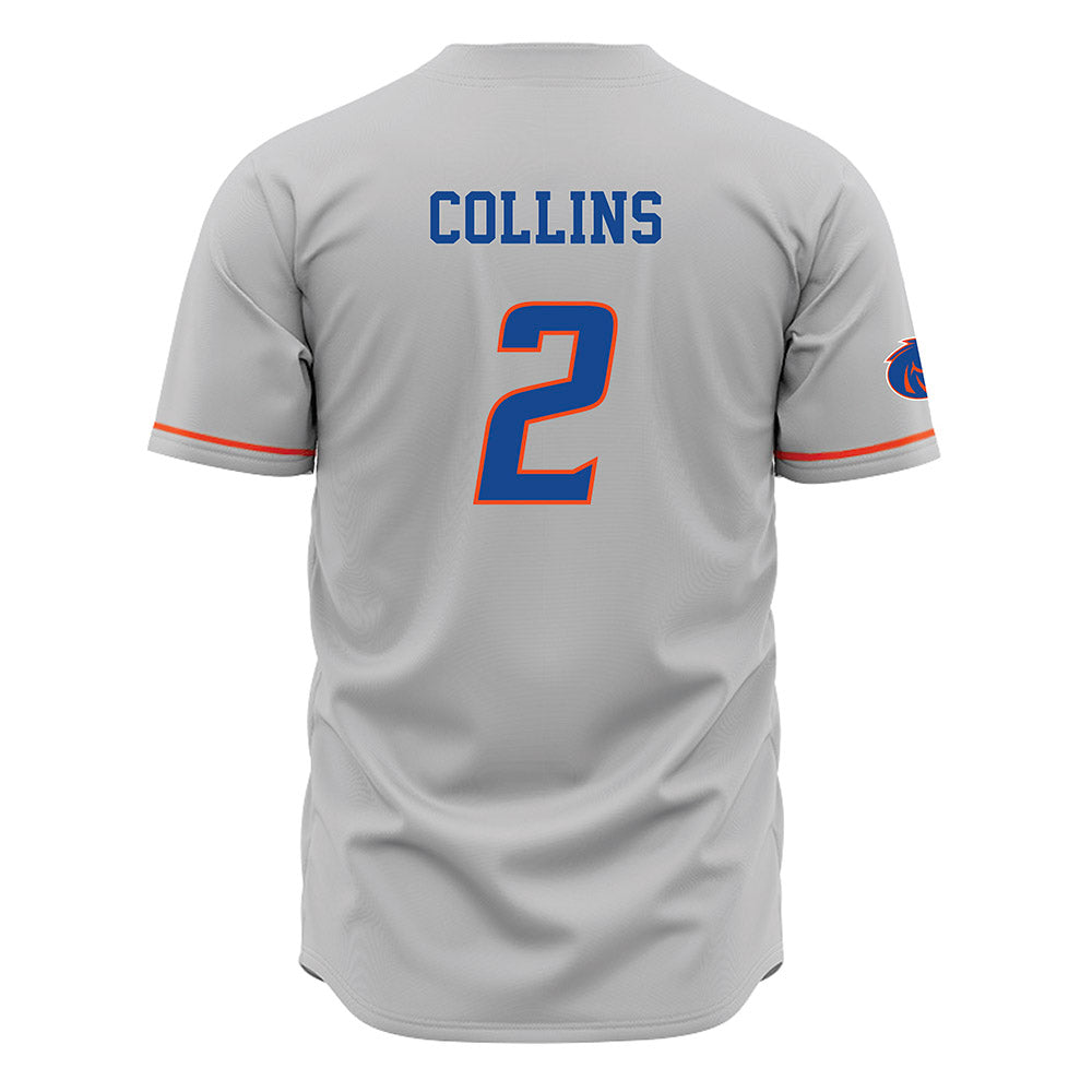 Boise State - NCAA Women's Soccer : Natalie Collins - Grey Jersey-1