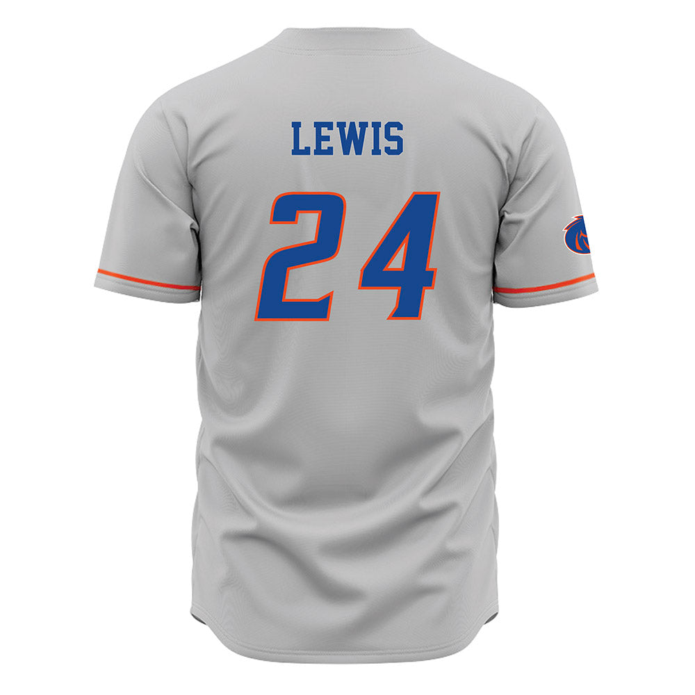 Boise State - NCAA Women's Basketball : Jayda Lewis - Grey Jersey-1