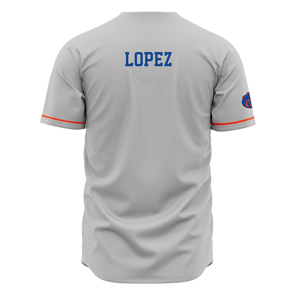 Boise State - NCAA Women's Gymnastics : Emily Lopez - Grey Jersey