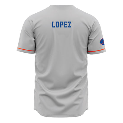 Boise State - NCAA Women's Gymnastics : Emily Lopez - Grey Jersey