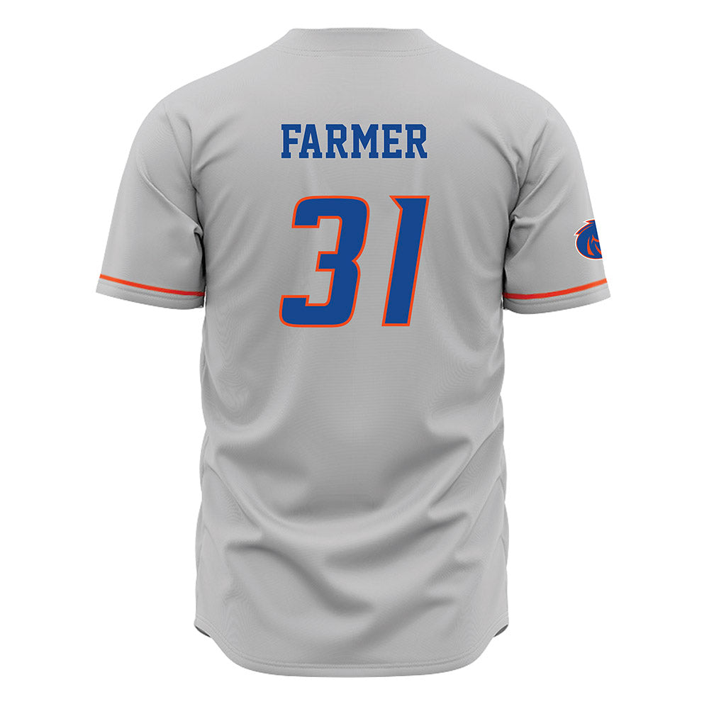 Boise State - NCAA Softball : Hollie Farmer - Grey Jersey-1