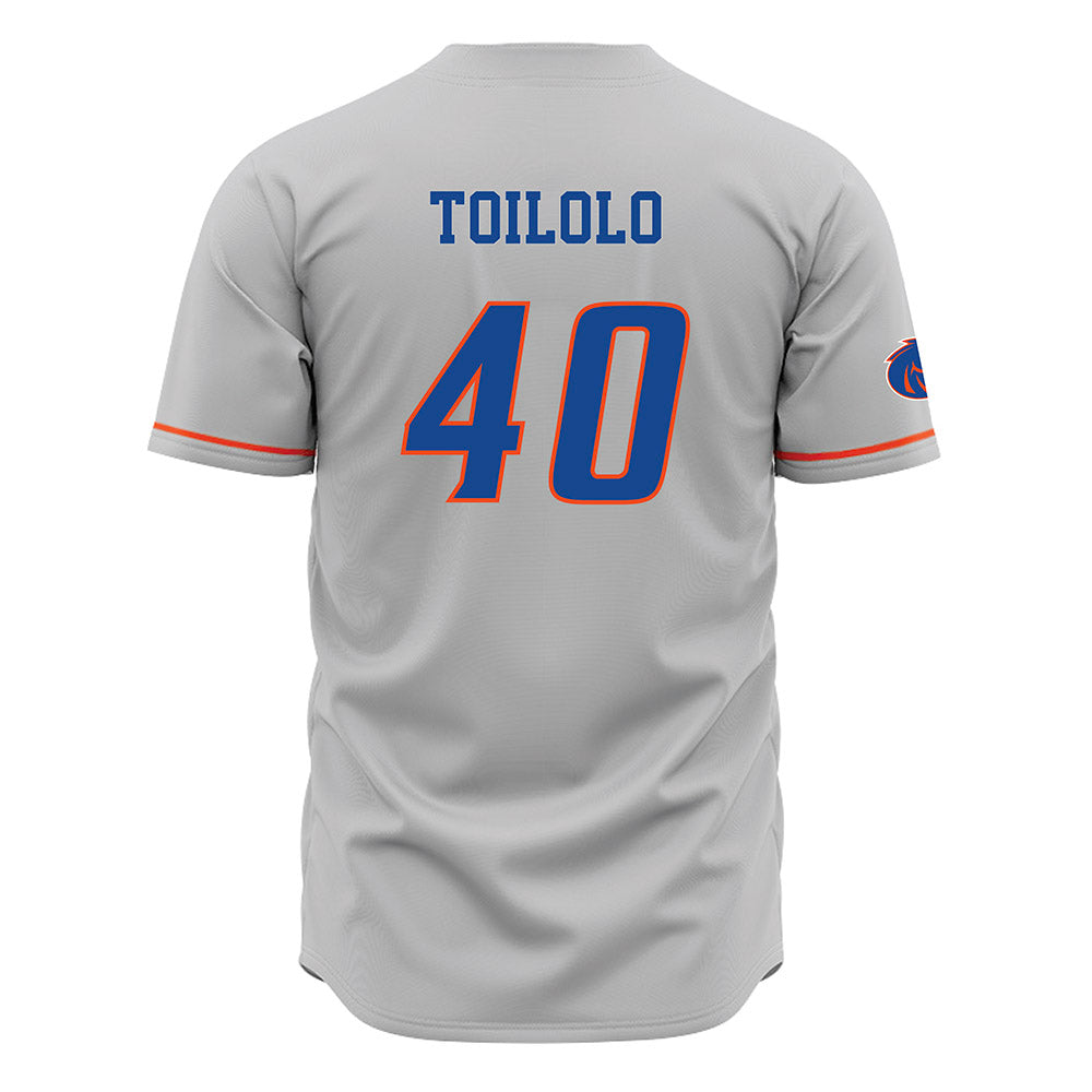 Boise State - NCAA Football : De'Shawn Toilolo - Grey Jersey-1