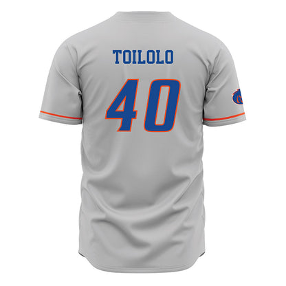Boise State - NCAA Football : De'Shawn Toilolo - Grey Jersey-1