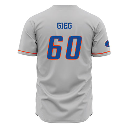 Boise State - NCAA Football : Spencer Gieg - Grey Jersey