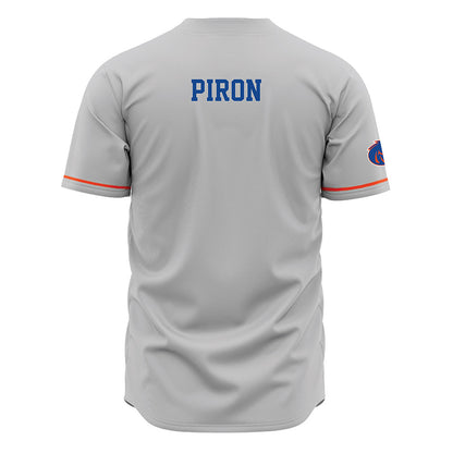 Boise State - NCAA Women's Tennis : Ella Piron - Grey Jersey-1