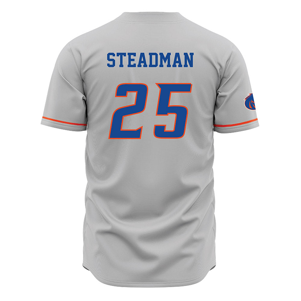 Boise State - NCAA Women's Basketball : Josee Steadman - Grey Jersey-1