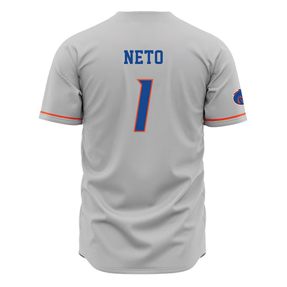 Boise State - NCAA Men's Basketball : Aginaldo Neto - Grey Jersey-1