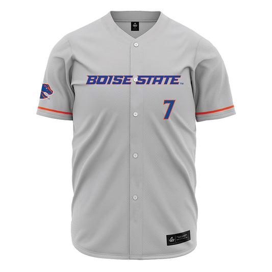 Boise State - NCAA Women's Basketball : Izzir Harms - Grey Jersey-0