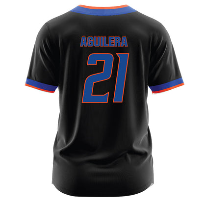 Boise State - NCAA Softball : Madyson Aguilera - Black Jersey-1