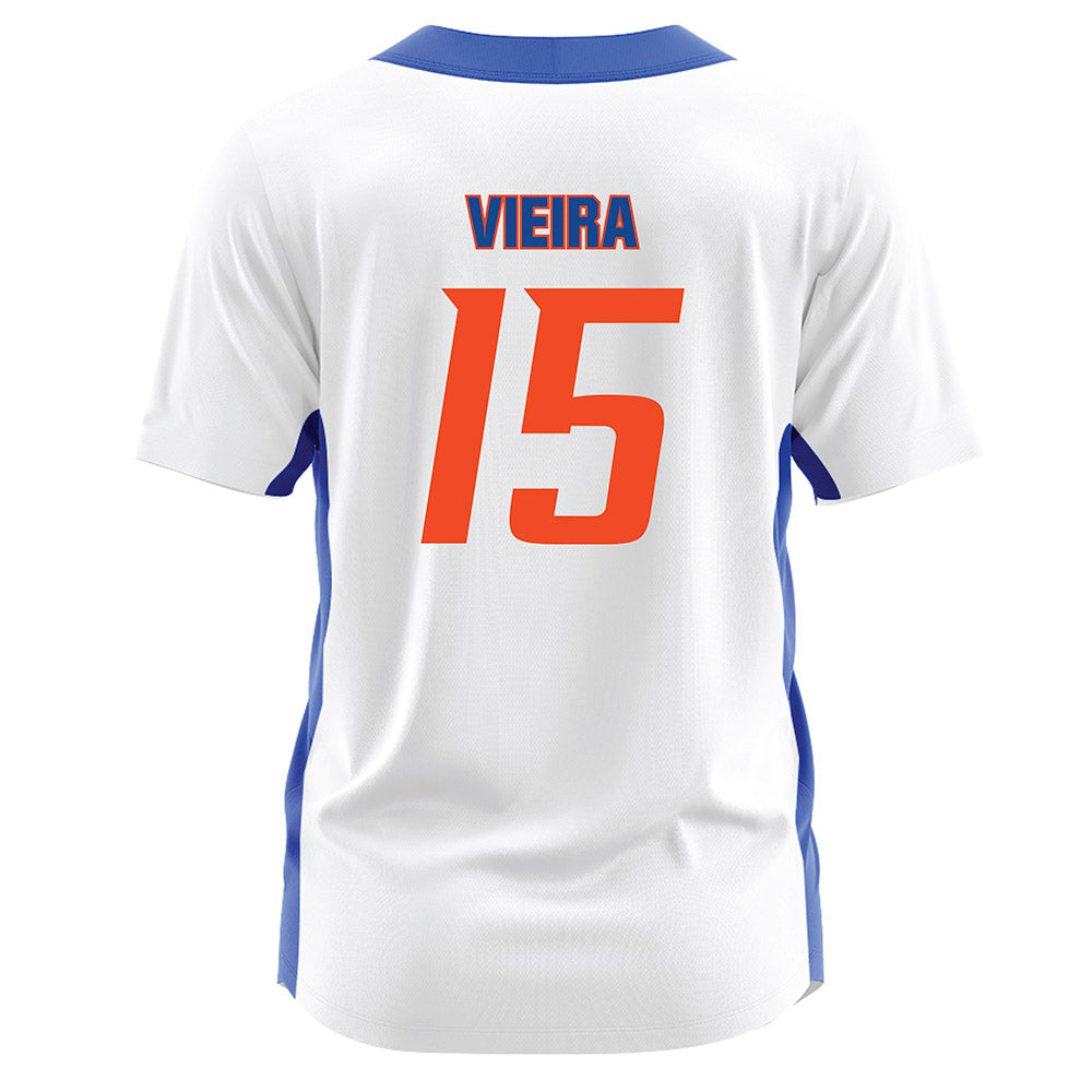 Boise State - NCAA Softball : Kaylee Vieira - White Jersey-1
