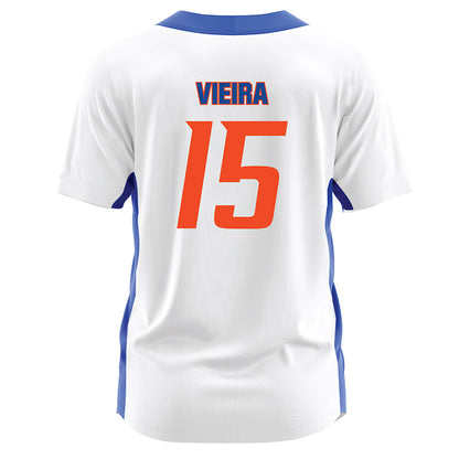 Boise State - NCAA Softball : Kaylee Vieira - White Jersey-1