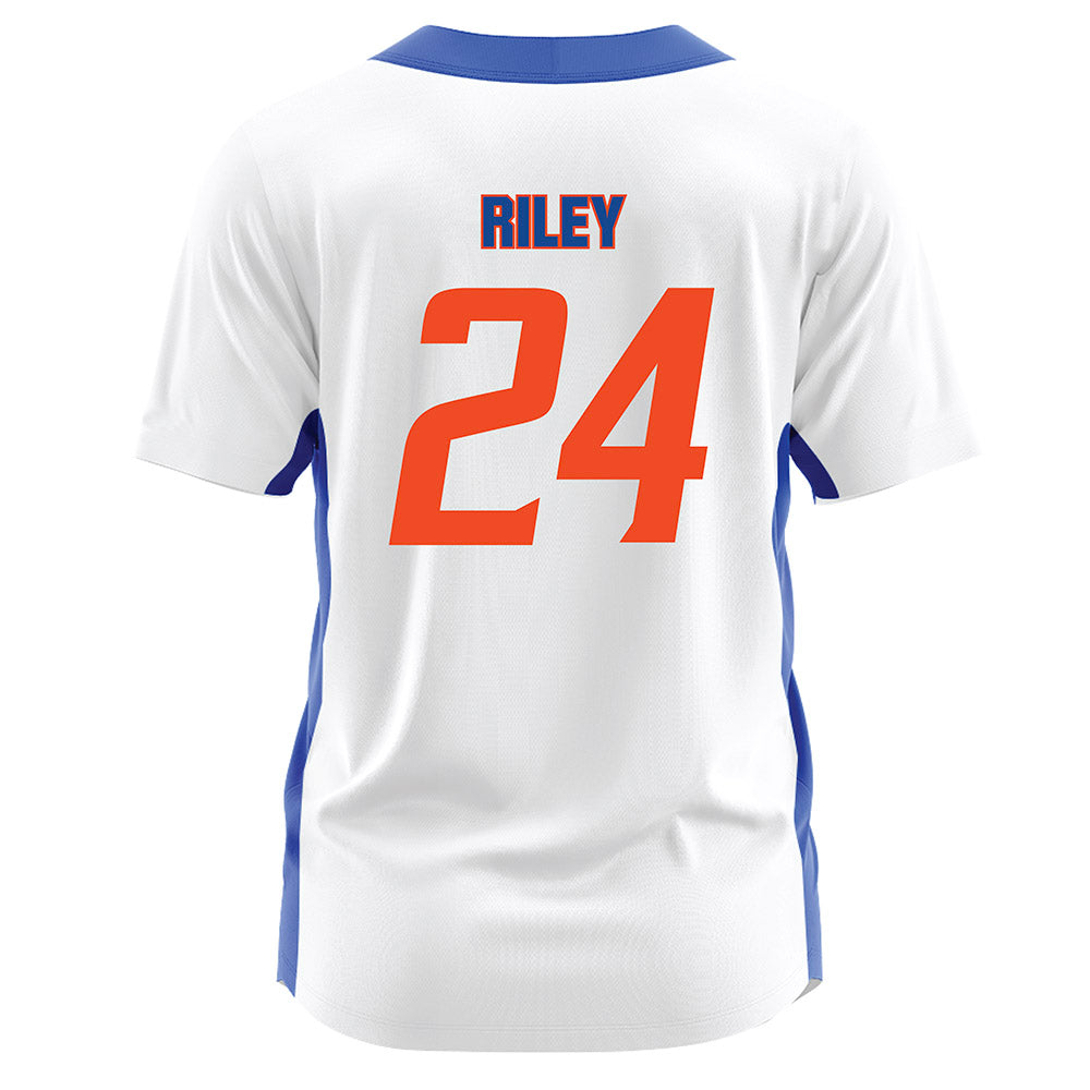 Boise State - NCAA Softball : Rustie Riley - White Jersey-1