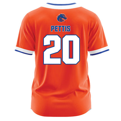 Boise State - NCAA Softball : Brooklynn Pettis - Orange Jersey-1