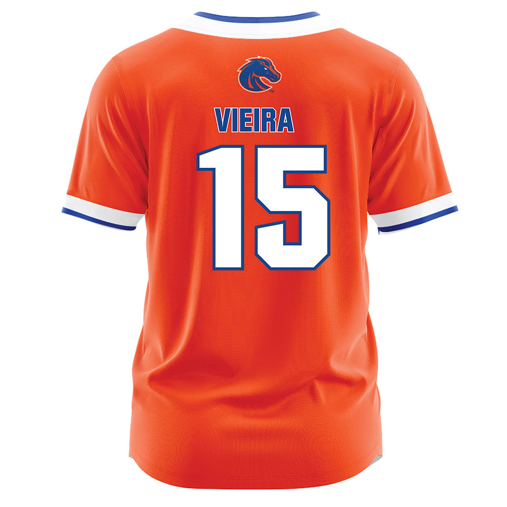 Boise State - NCAA Softball : Kaylee Vieira - Orange Jersey-1