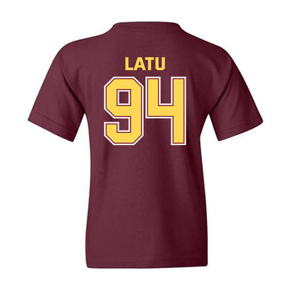 NSU - NCAA Football : Tau Latu - Sports Shersey Youth T-Shirt-1