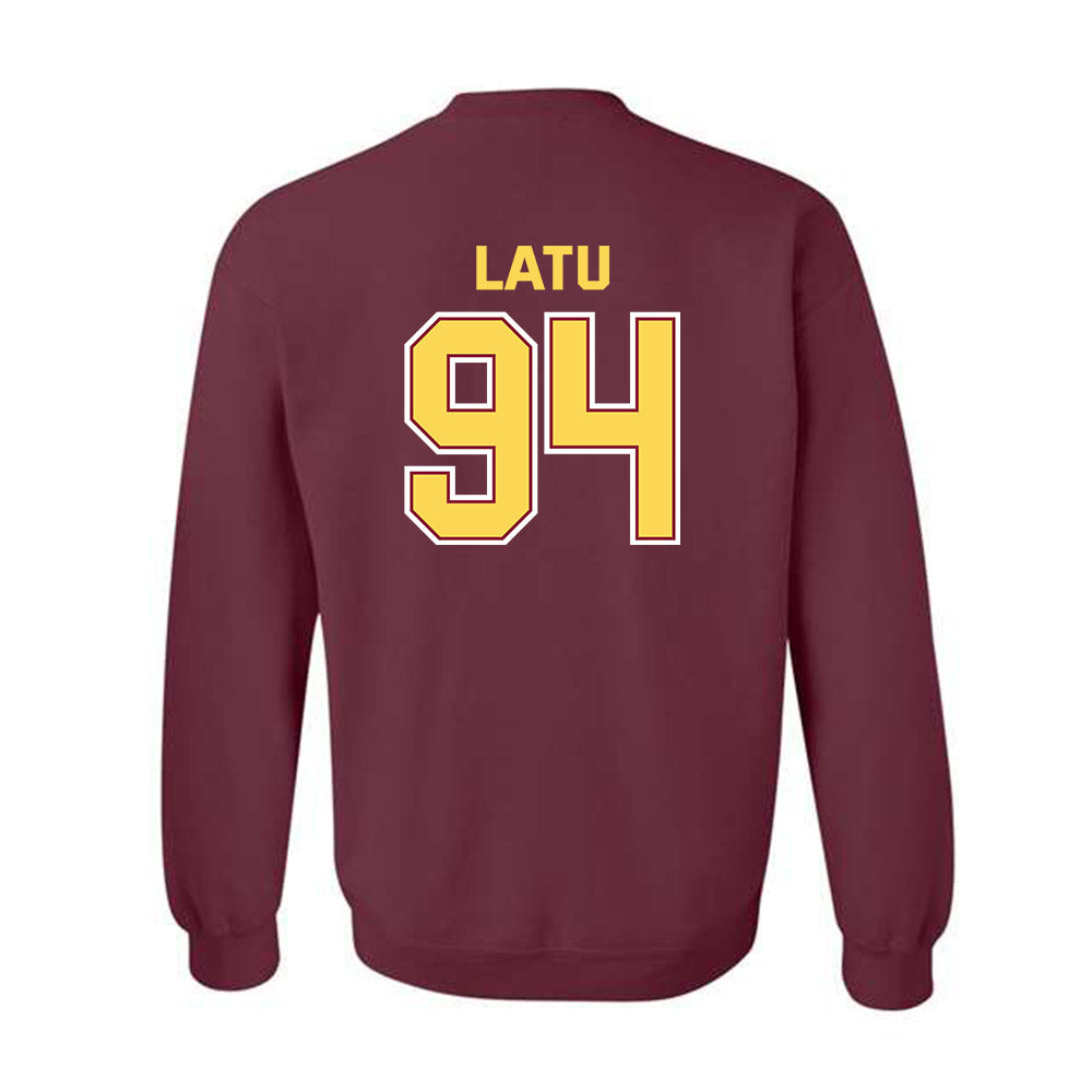 NSU - NCAA Football : Tau Latu - Sports Shersey Crewneck Sweatshirt-1