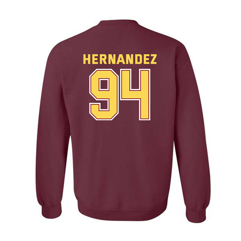 NSU - NCAA Football : Justin Hernandez - Crewneck Sweatshirt Sports Shersey