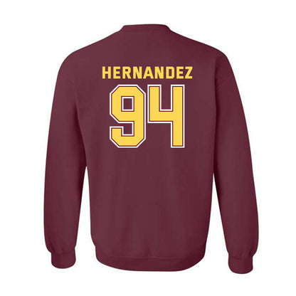 NSU - NCAA Football : Justin Hernandez - Crewneck Sweatshirt Sports Shersey