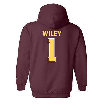 NSU - NCAA Football : Ty Wiley - Hooded Sweatshirt Sports Shersey