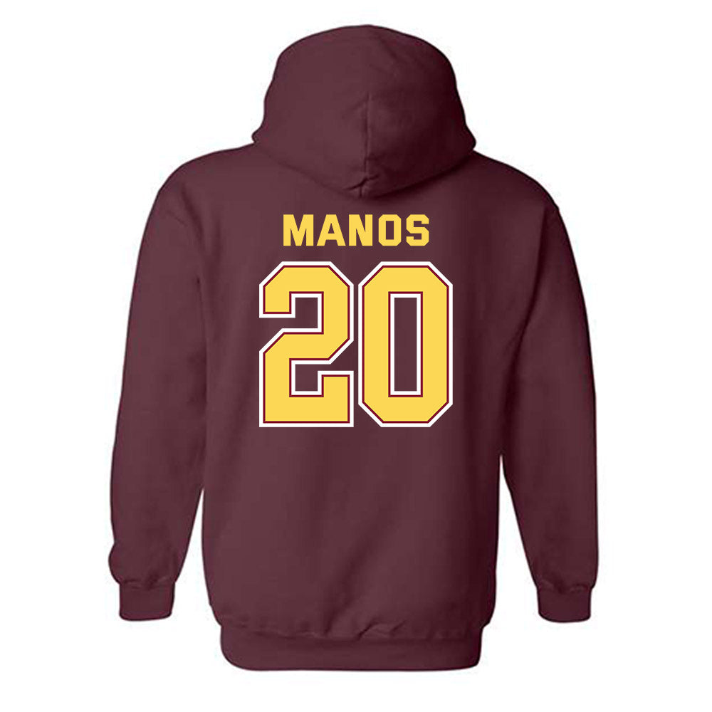 NSU - NCAA Football : Luke Manos - Hooded Sweatshirt Sports Shersey