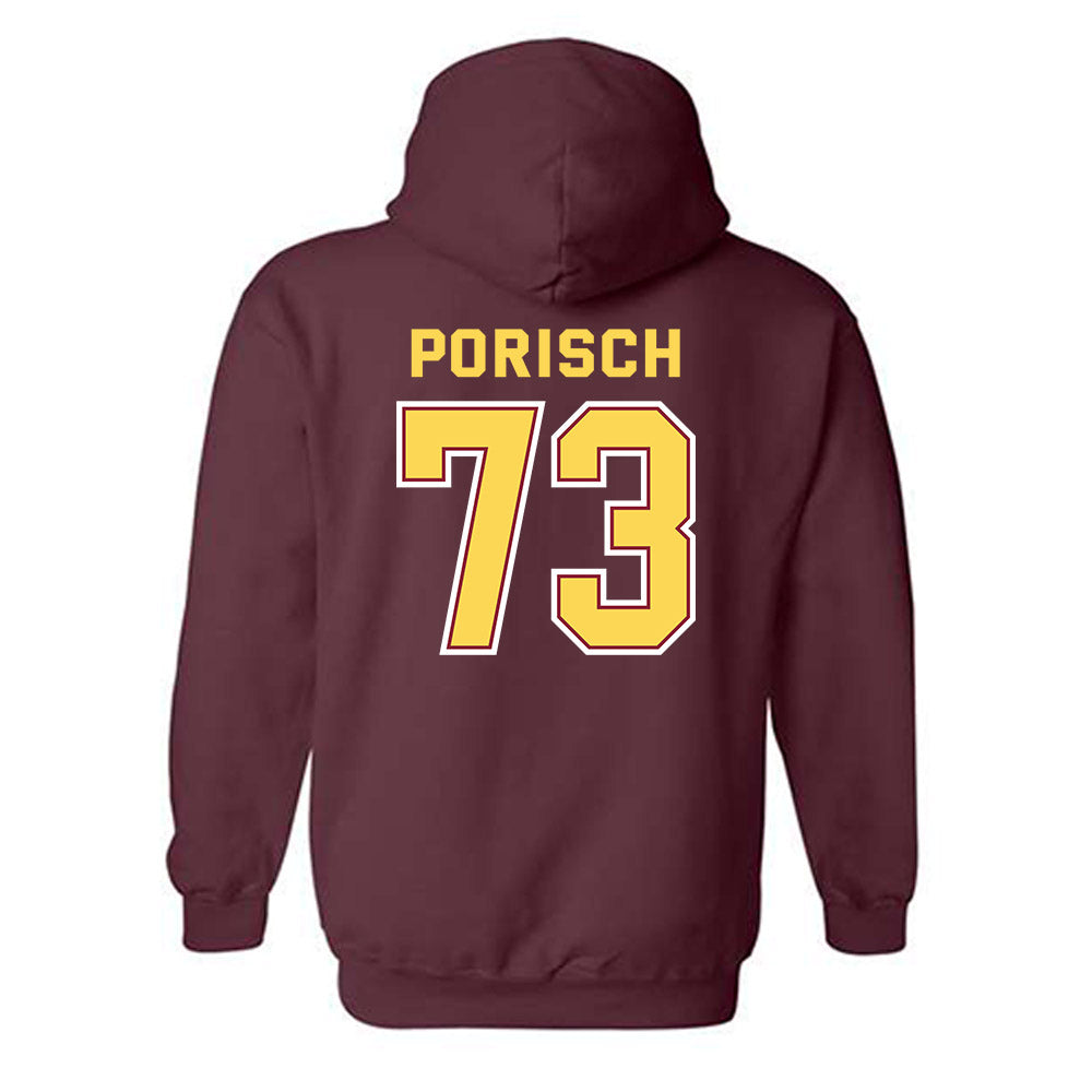 NSU - NCAA Football : Daniel Porisch - Hooded Sweatshirt Sports Shersey