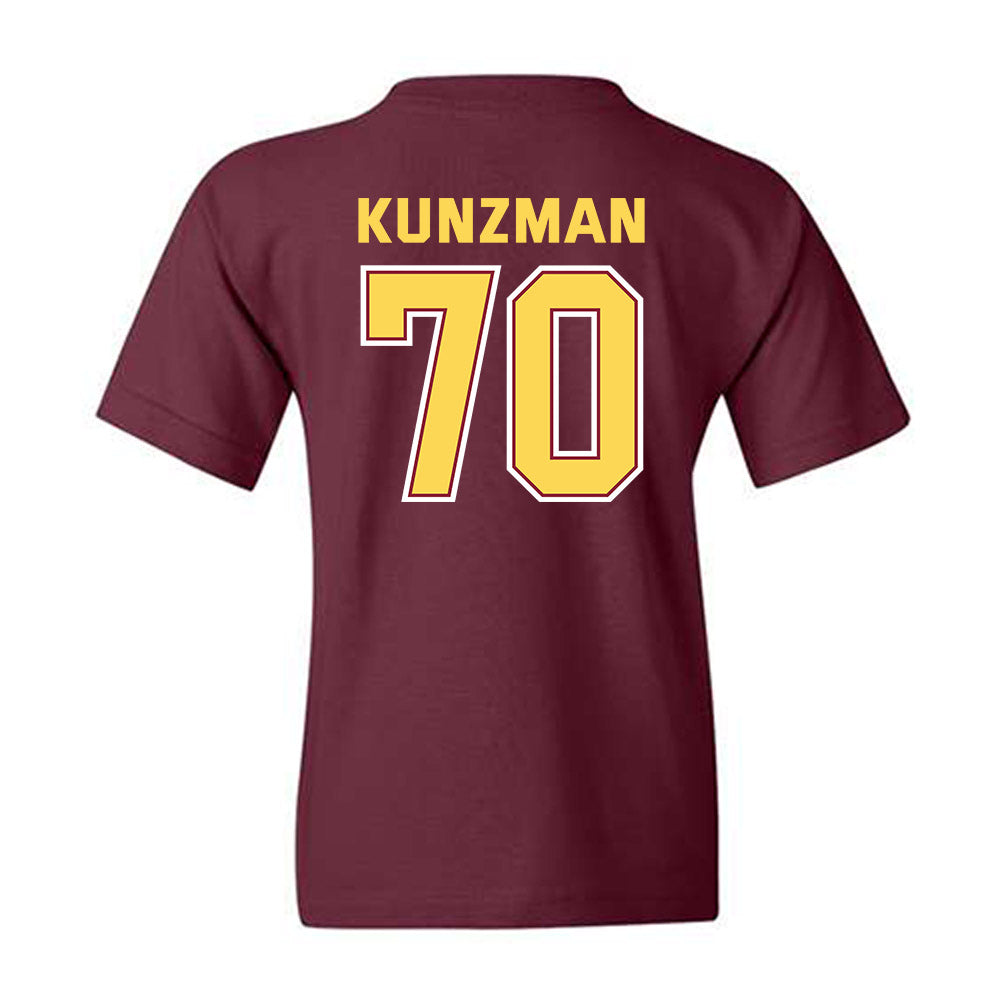 NSU - NCAA Football : Jeffrey Kunzman - Sports Shersey Youth T-Shirt-1