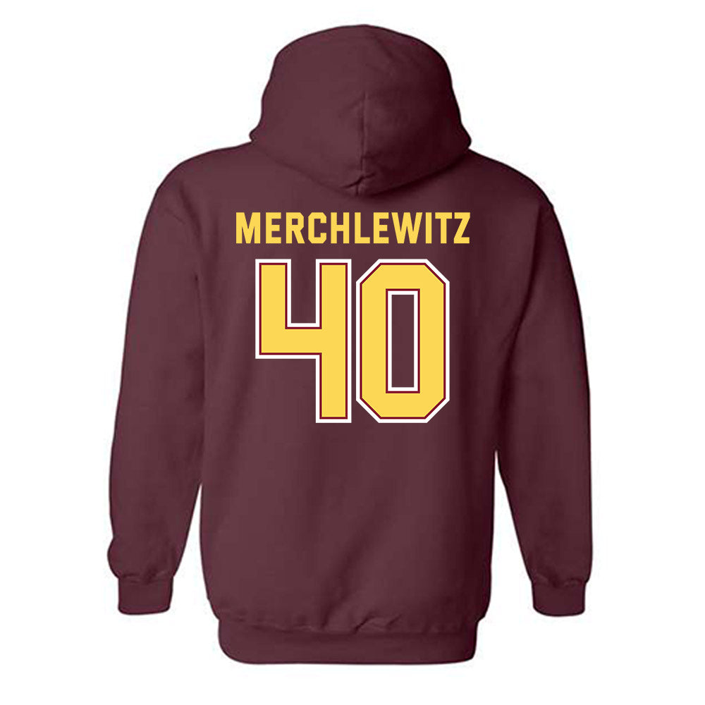 NSU - NCAA Football : Jake Merchlewitz - Sports Shersey Hooded Sweatshirt-1