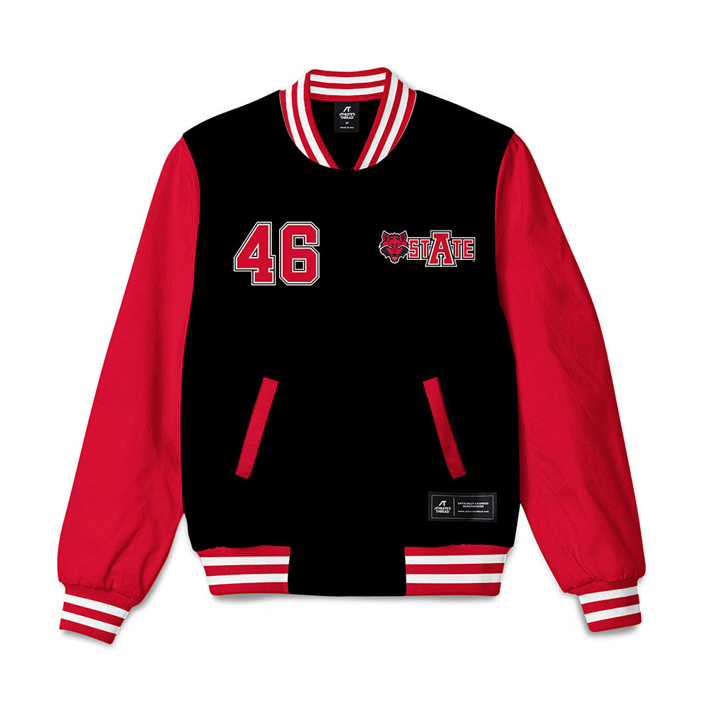 Arkansas State - NCAA Baseball : Will Leslie - Bomber Jacket-0
