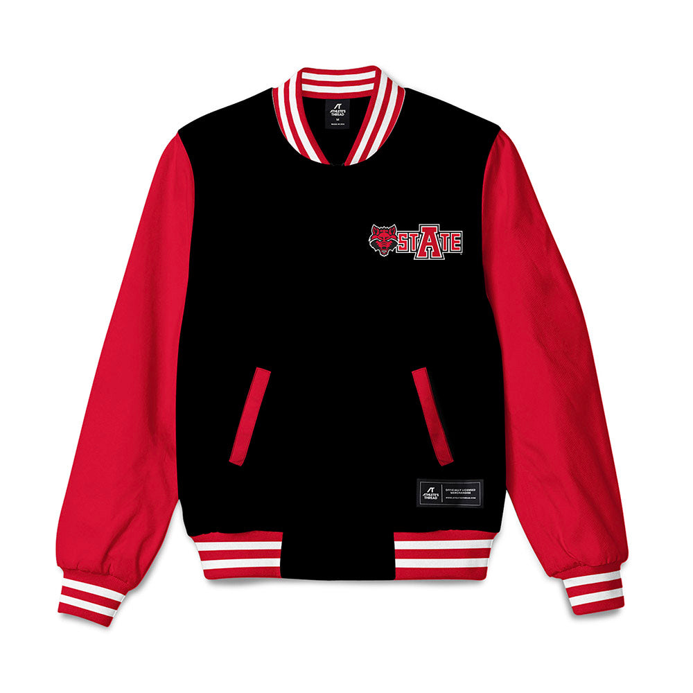 Arkansas State - NCAA Men's Golf : Jake Wallis - Bomber Jacket