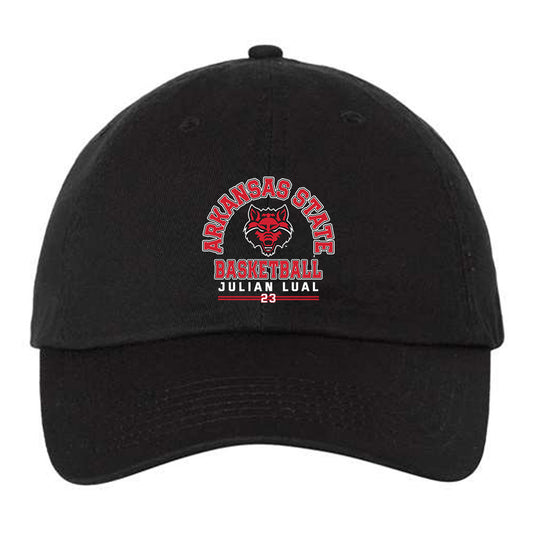 Arkansas State - NCAA Men's Basketball : Julian Lual - Dad Hat-0