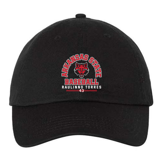 Arkansas State - NCAA Baseball : Raulinno Torres - Dad Hat-0