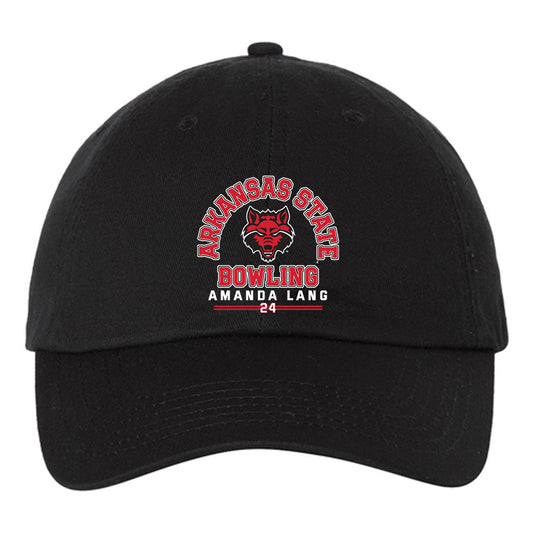 Arkansas State - NCAA Women's Bowling : Amanda Lang - Dad Hat