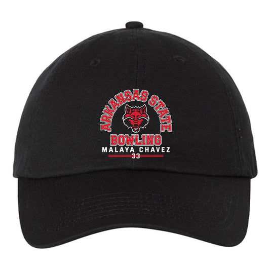 Arkansas State - NCAA Women's Bowling : Malaya Chavez - Dad Hat