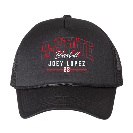 Arkansas State - NCAA Baseball : Joey Lopez - Trucker Hat-0