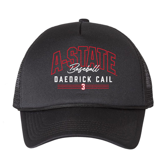 Arkansas State - NCAA Baseball : Daedrick Cail - Trucker Hat