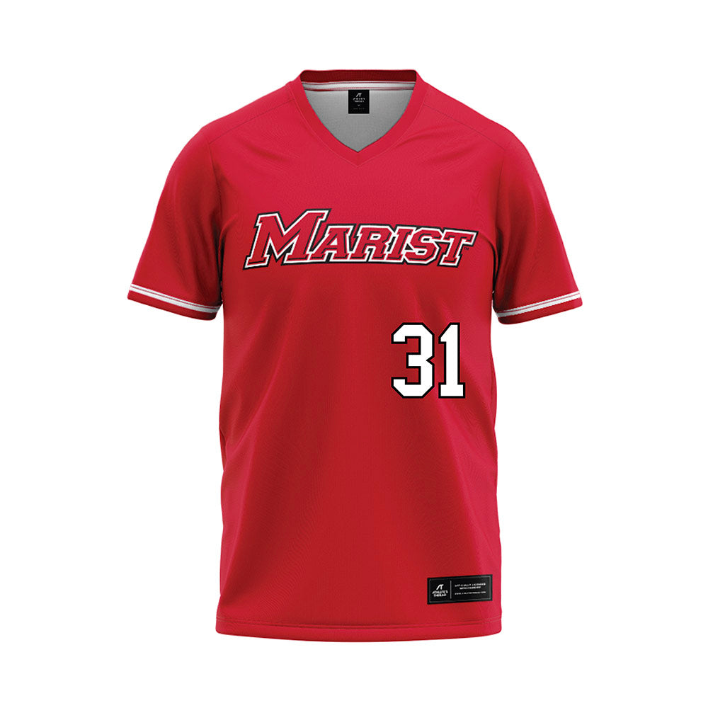 Marist - NCAA Softball : Kiley Myers - Red Baseball Jersey-0
