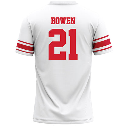 Marist - NCAA Men's Lacrosse : Simon Bowen - White Lacrosse Jersey -1