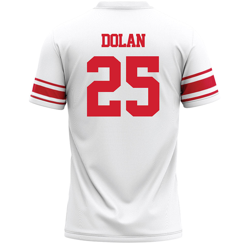 Marist - NCAA Men's Lacrosse : Brady Dolan - White Lacrosse Jersey -1