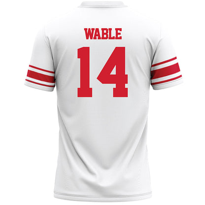 Marist - NCAA Men's Lacrosse : Jack Wable - White Lacrosse Jersey -1