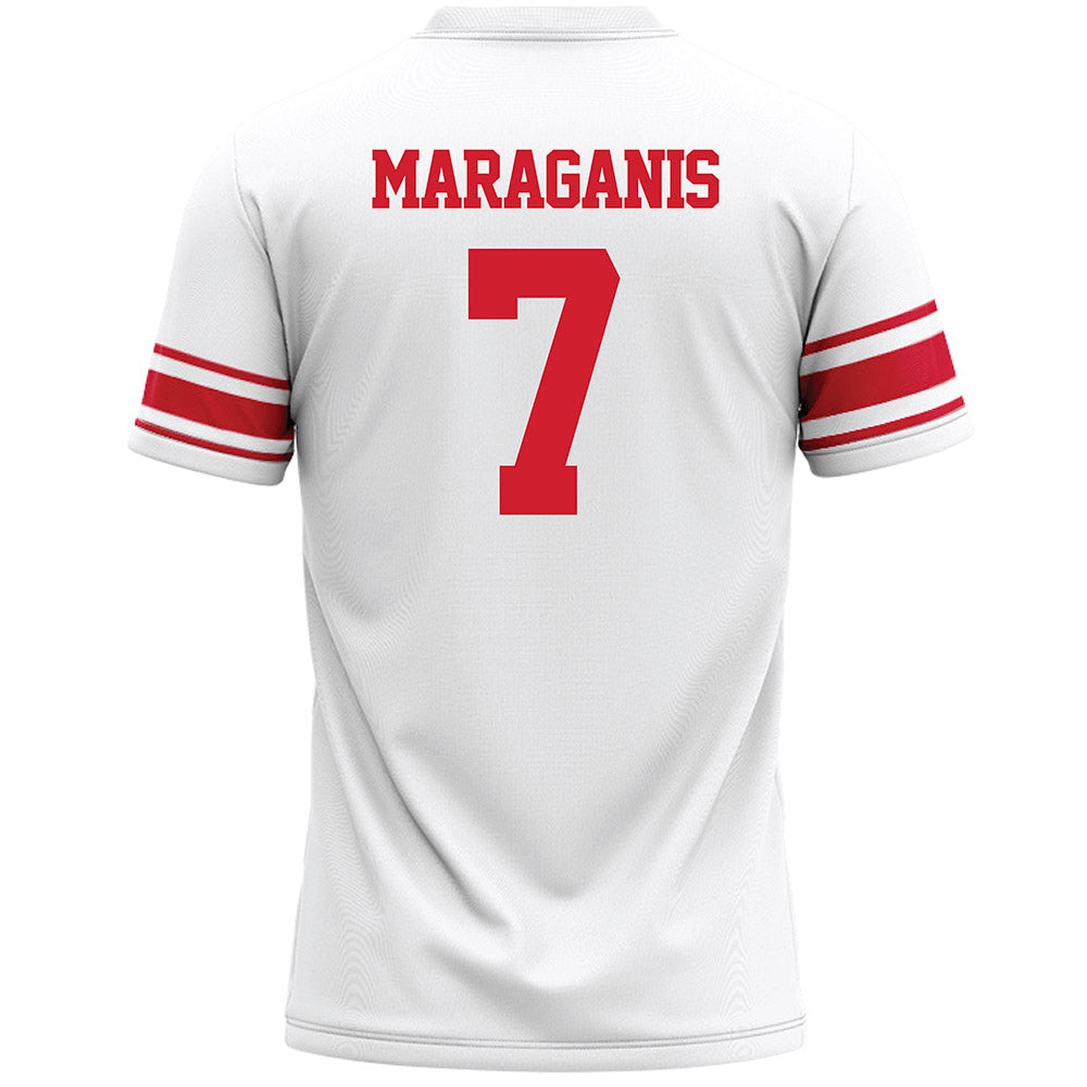 Marist - NCAA Men's Lacrosse : Charles Maraganis - White Lacrosse Jersey -1